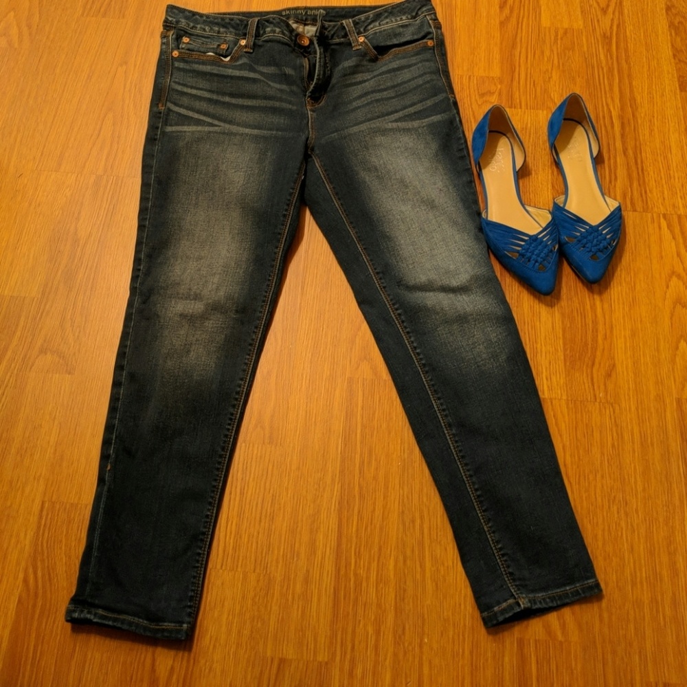 High stretch skinny ankle jeans